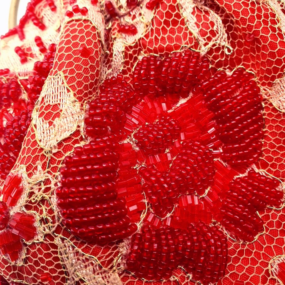 💜 Vintage Beaded Bag - Picture 2 of 4